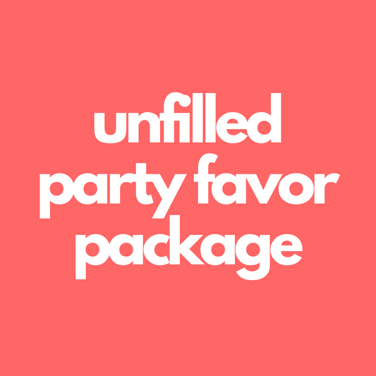 Unfilled Party Favor Package